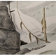 Gravure "Lagopèdes alpins l'hiver" signée COSANDEY
