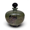 Blue and gold decorated bottle, signed R. PIERINI