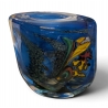 Vase décor intercalaire bleu signé R. PIERINI