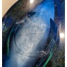 Vase décor intercalaire bleu signé R. PIERINI