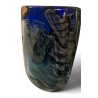Blue decorative vase with insert, signed A PIERINI