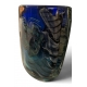 Vase décor intercalaire bleu signé A PIERINI