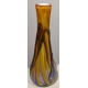 Vase jaune et violet signé Didier SABA