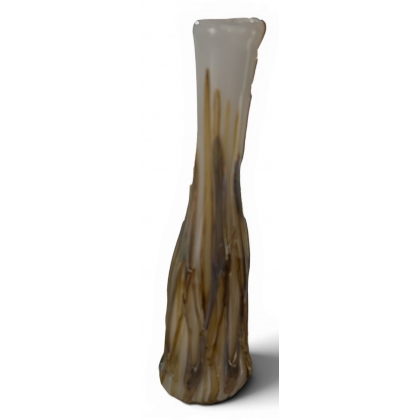 Vase blanc et bleu signé Didier SABA