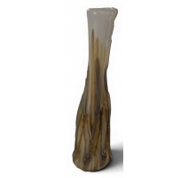 Vase blanc et bleu signé Didier SABA