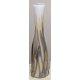 Vase blanc et bleu signé Didier SABA