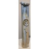Vase en céramique bleue signé GB