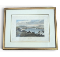 Gravure "Geneva from Coligni" par Major COCKBURN
