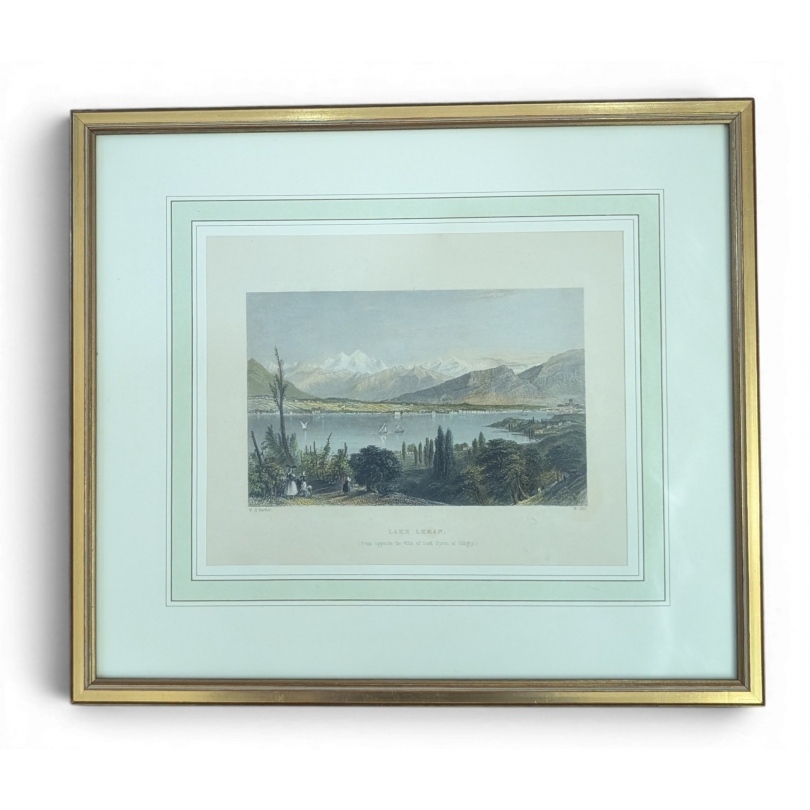 Gravure "Lake Leman" par BARTLETT