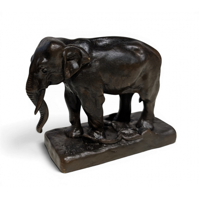  Bronze "Eléphant", signé BARYE sur  Moinat SA  - Antiquités décoration