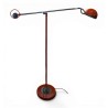 Lampe articulée orange par J.J. Saxer