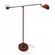 Lampe articulée orange par J.J. Saxer