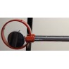Lampe articulée orange par J.J. Saxer
