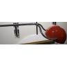 Lampe articulée orange par J.J. Saxer