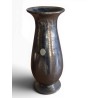 Vase en verre de Saint-Prex argenté