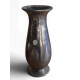 Vase en verre de Saint-Prex argenté