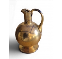 Pichet en verre de Saint-Prex doré