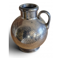 Pichet en verre de Saint-Prex argenté