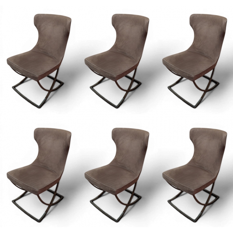 Set of 6 Paloma chairs by BAXTER