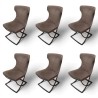 Set of 6 Paloma chairs by BAXTER