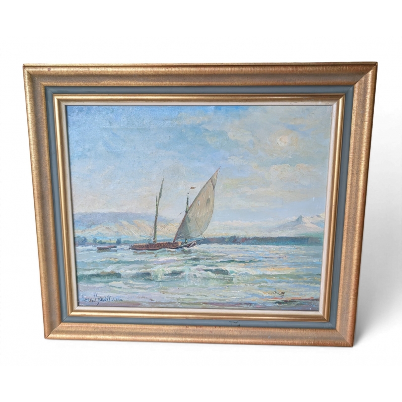 Painting entitled ‘La Bise’ by Louis BAUDIT, 1946