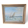 Tableau "La Bise" signé Louis BAUDIT 1946