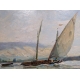 Tableau "La Bise" signé Louis BAUDIT 1946