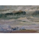 Tableau "La Bise" signé Louis BAUDIT 1946
