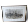 Gravure "Sangliers, clair de lune" signée HAINARD