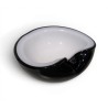 Cendrier en verre de Murano noir et blanc