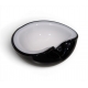 Cendrier en verre de Murano noir et blanc