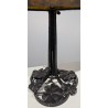 Lampe Muller frères en verre et fer forgé