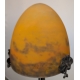 Lampe Muller frères en verre et fer forgé