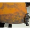 Lampe Muller frères en verre et fer forgé