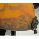 Lampe Muller frères en verre et fer forgé