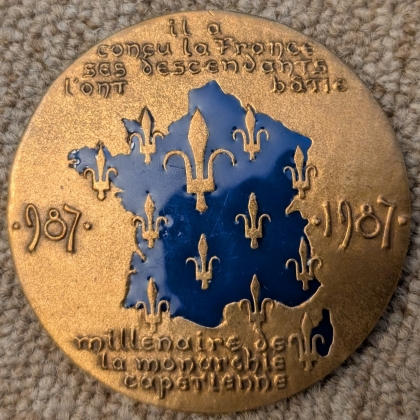 Médaille Millénaire de la monarchie capétienne