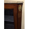 Louis XVI display cabinet with marble top