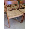 Set of 8 Model 75 chairs by Møller