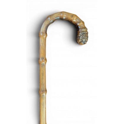 Corbin Monoxyle walking stick made from bamboo burl
