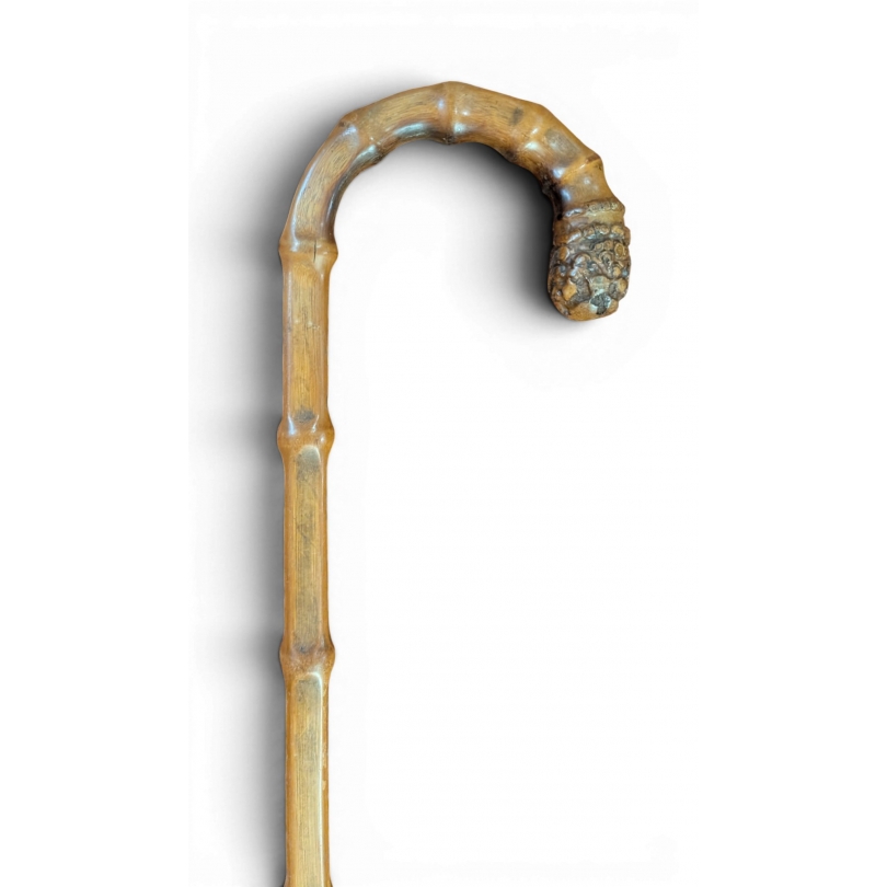 Canne corbin monoxyle en ronce de bambou