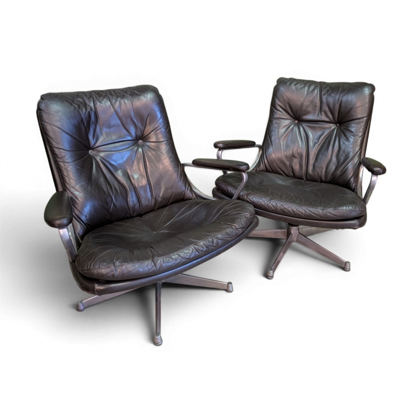 A pair of Gentilina armchairs by VANDENBEUCK