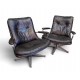 Paire de fauteuils Gentilina par VANDENBEUCK