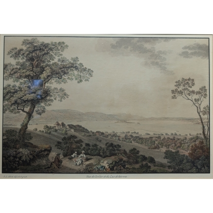 Engraving ‘Lake Biel’ by ABERLI