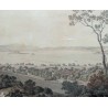Engraving ‘Lake Biel’ by ABERLI