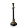 Bougeoir en bronze doré et porcelaine