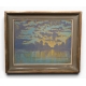 Tableau "Vue du lac" signé BLANC-GATTI