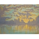 Tableau "Vue du lac" signé BLANC-GATTI