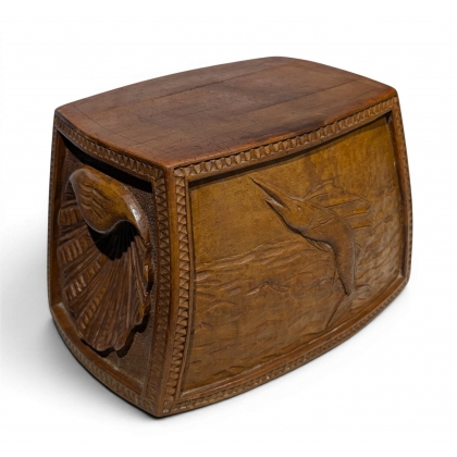 Socle en bois sculpté Espadon