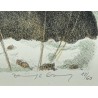 Gravure "Chamois" signée COSANDEY