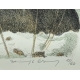 Gravure "Chamois" signée COSANDEY